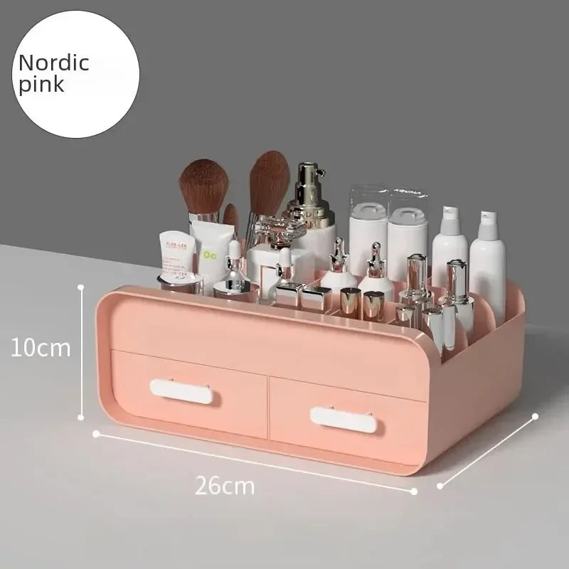 Desktop Makeup Organizer Cosmetic Storage Box Jewelry Nail Polish Drawer Organizer Container Lipstick Sorting Sundries Cases