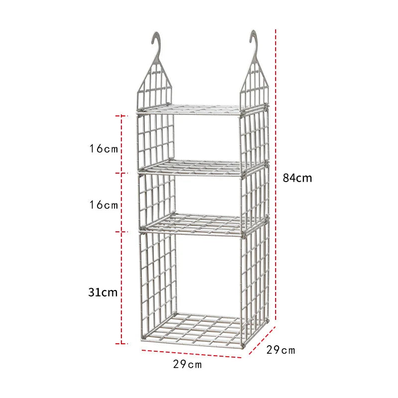Clothes Storage Wardrobe Hanging Organizer Cabinets Hanger Home Handbag Holder Clothing Organization Dressing Room System Closet