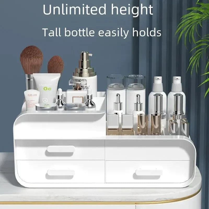 Desktop Makeup Organizer Cosmetic Storage Box Jewelry Nail Polish Drawer Organizer Container Lipstick Sorting Sundries Cases