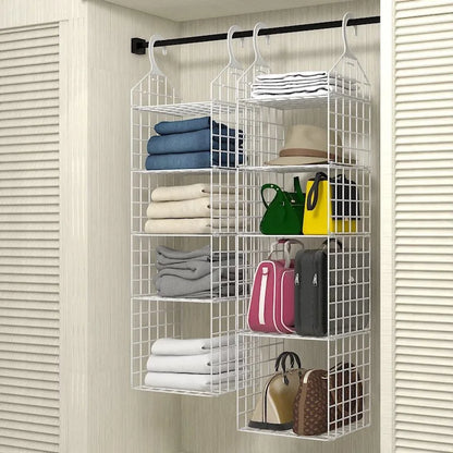 Clothes Storage Wardrobe Hanging Organizer Cabinets Hanger Home Handbag Holder Clothing Organization Dressing Room System Closet