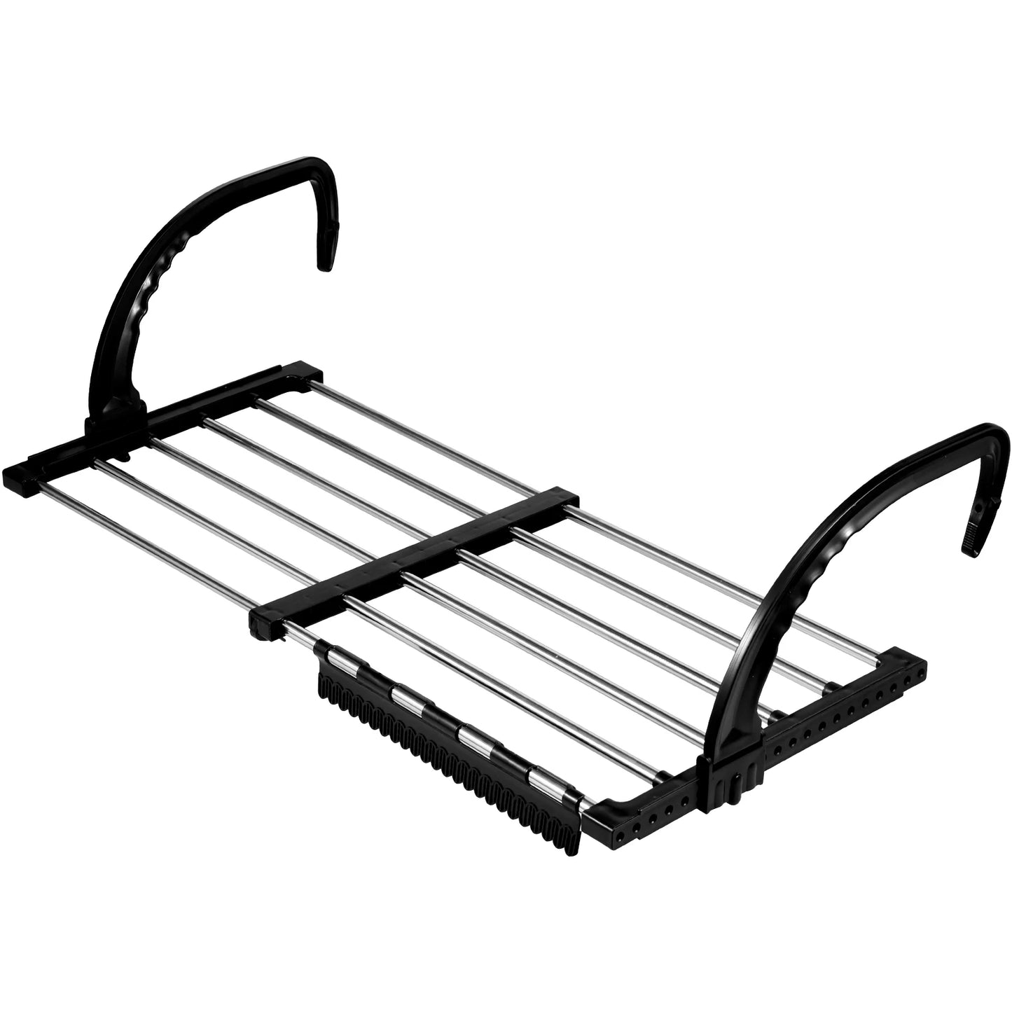 New Foldable Radiator Drying Rack Extendable Clothes Drying Hanger Stainless Steel 42-72Cm Shoes Towels Drying Rack for Balcony