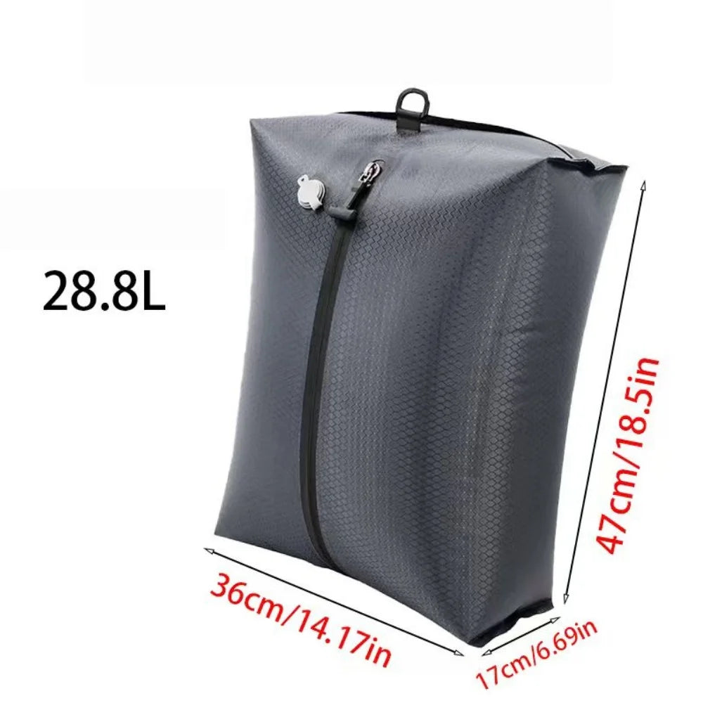 Vacuum Compression Storage Bags，Waterproof Space Saver Packing Cubes for Clothes Travel Luggage Organizer Moisture Proof Bag