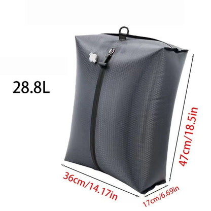 Vacuum Compression Storage Bags，Waterproof Space Saver Packing Cubes for Clothes Travel Luggage Organizer Moisture Proof Bag