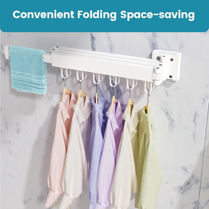 Clothes Drying Rack Wall Mounted, Laundry Drying Rack Collapsible