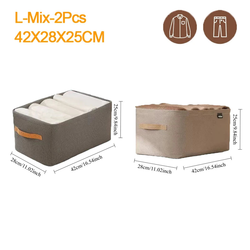 Laundry Clothes Organizer Storage Bag Clothes Foldable Clothes Storage Bag Portable Wardrobe Cloth Organizer Storage Box