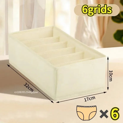 Underwear Organizers of Cabinets and Drawers Wardrobe Clothes Bra Organizer for Underwear Socks Pants Home Foldable Storage Box