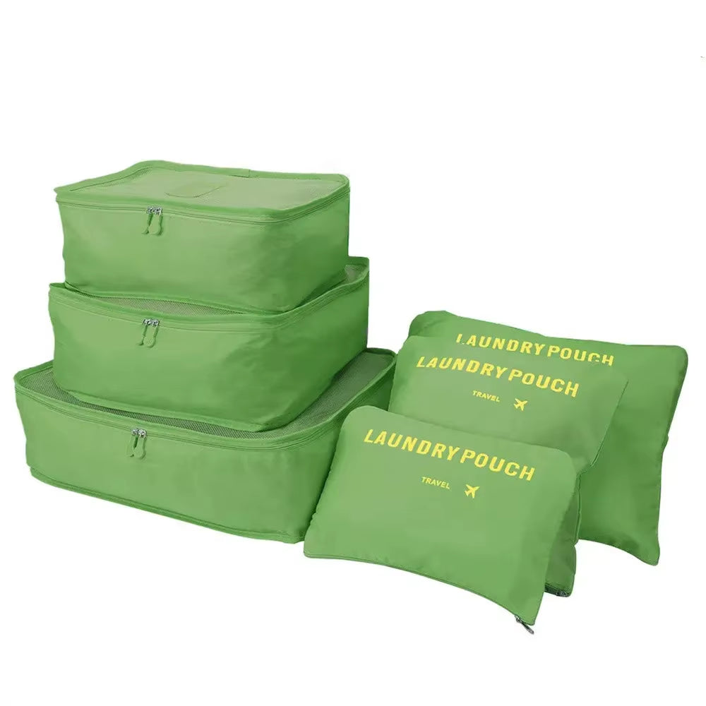 6/8Pcs Set Travel Bag Organizer Clothes Luggage Travel Organizer Blanket Shoes Organizers Bag Suitcase Pouch Packing Cubes