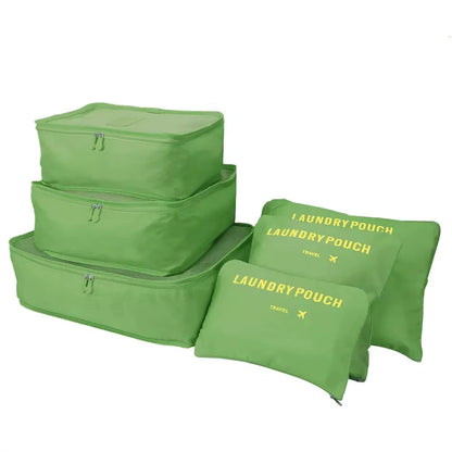 6/8Pcs Set Travel Bag Organizer Clothes Luggage Travel Organizer Blanket Shoes Organizers Bag Suitcase Pouch Packing Cubes
