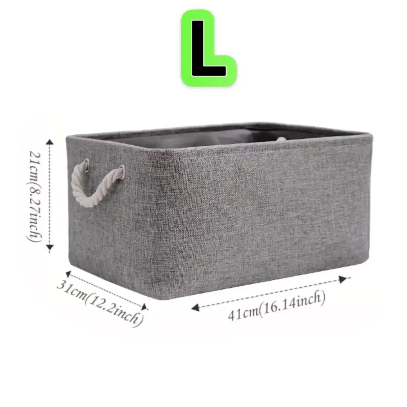 Folding Linen Storage Box with Handles Space-Saving Cube Organizer Basket for Home Supplie Baby Toys Clothes Books Organizer