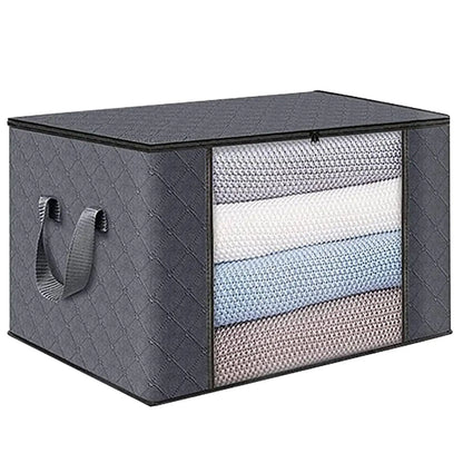 3 Pack under Bed Storage Container Organizer Large Capacity under Bed Clothes Storage Box Foldable Storage Bag with Clear Window