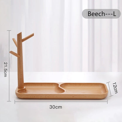 Hemu Key Storage Tray for Entrance Foyer Creative Tree Hanging Shelf Desktop Decoration Living Room Key Hanger Display Frame