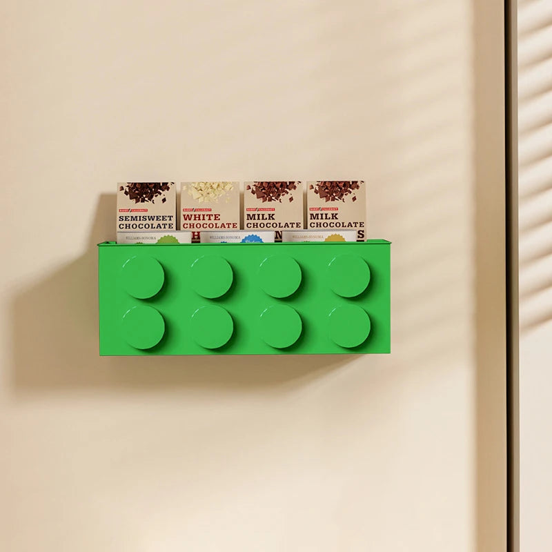 1/4Pc Magnetic Storage Box Kitchen No-Drill Refrigerator Storage Door Rack Building Block Wall Mounted Organizer Decor Holder