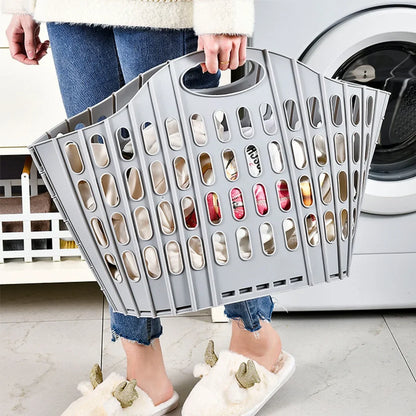 Modern Foldable Laundry Hamper High-Capacity Portable Dirty Clothes Organizer Durable Laundry Basket for Home Bathroom
