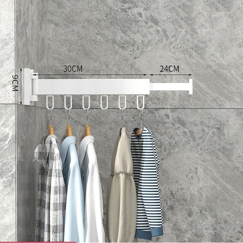 Retractable Wall-Mounted Drying Rack – Space-Saving Foldable Laundry Solution