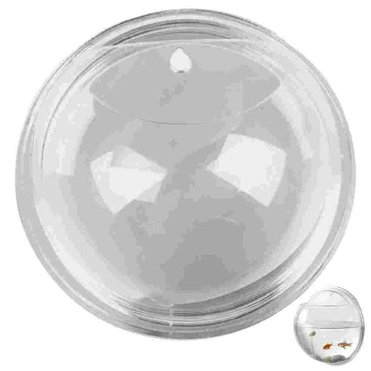 Wall Mounted Fish Tank Wall-Mounted Plant Pot Betta Clear Bowl Acrylic Vase Decor Bowls Wall-Hanging