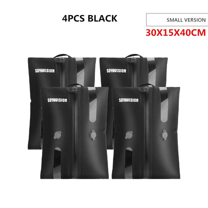 Reusable Vacuum Compression Bag Travel Luggage Vacuum Storage Bag for Suitcases and Backpack Space Saver Vacuum Bags Waterproof