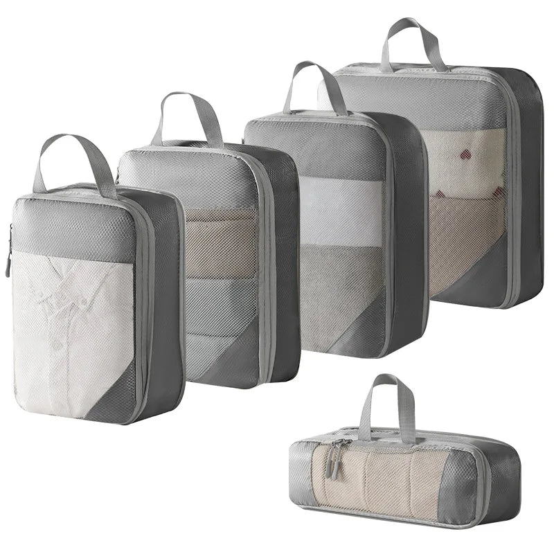3/5 Pcs Set Travel Bag Organizer Clothes Luggage Travel Organizer Blanket Shoes Organizers Bag Suitcase Pouch Packing Cubes