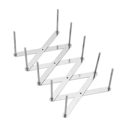 Dish Plate Organizer Rack Pot Lid Holder Tableware Drying Storage Tray Holder Adjustable Plates Holder Rest Kitchen Accessories