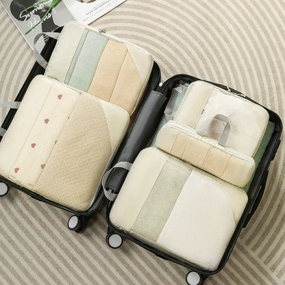 3/5 Pcs Set Travel Bag Organizer Clothes Luggage Travel Organizer Blanket Shoes Organizers Bag Suitcase Pouch Packing Cubes
