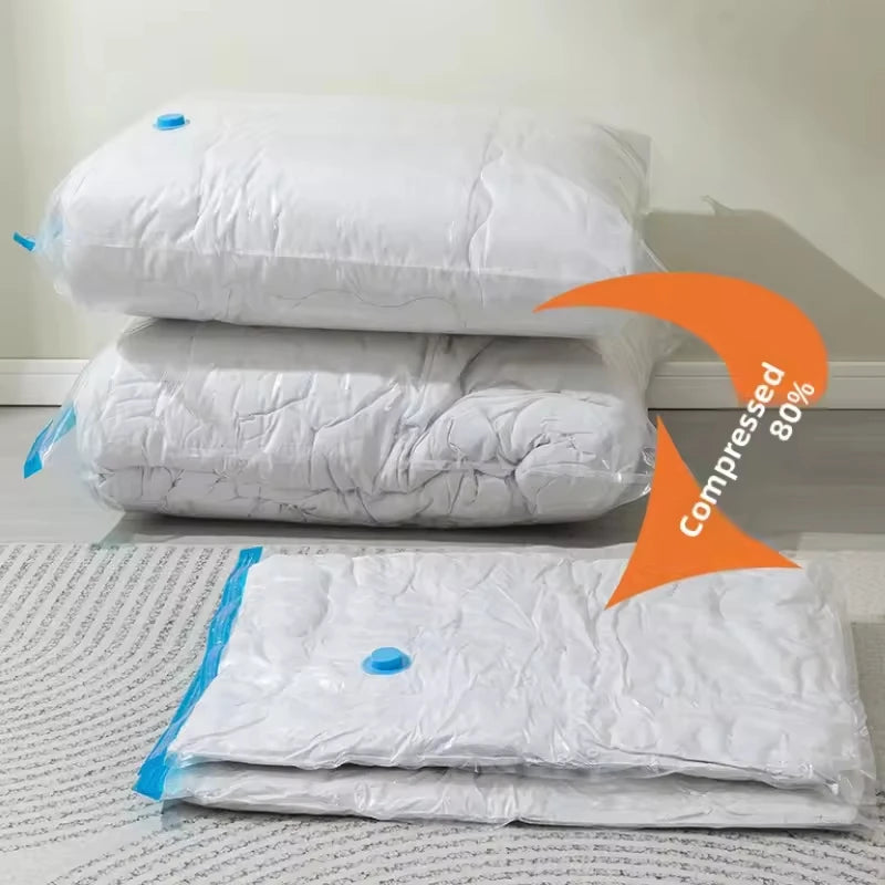 20 Pack Vacuum Storage Bags, Space Saver Compression for Comforters and Blankets, Sealer Clothes Hand Pump Included