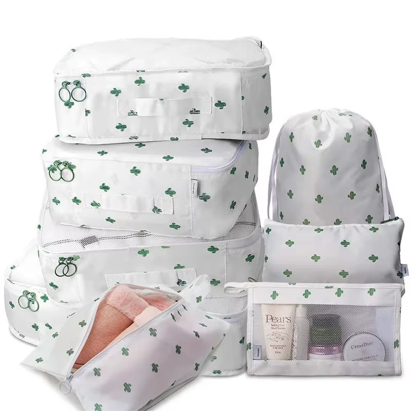 6/8Pcs Set Travel Bag Organizer Clothes Luggage Travel Organizer Blanket Shoes Organizers Bag Suitcase Pouch Packing Cubes