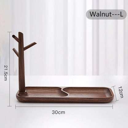 Hemu Key Storage Tray for Entrance Foyer Creative Tree Hanging Shelf Desktop Decoration Living Room Key Hanger Display Frame