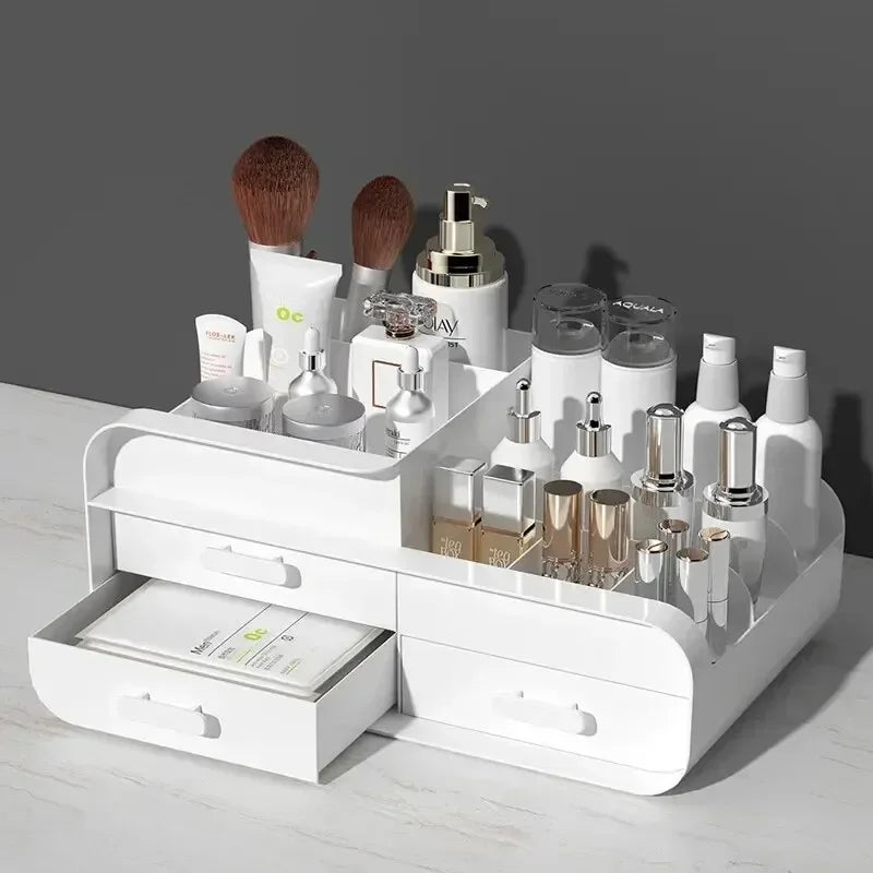 Desktop Makeup Organizer Cosmetic Storage Box Jewelry Nail Polish Drawer Organizer Container Lipstick Sorting Sundries Cases