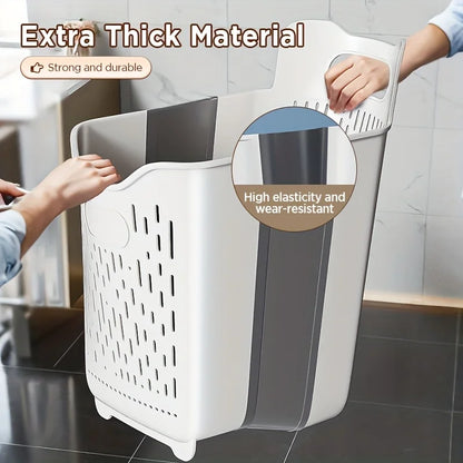 Laundry Basket Hamper,Hanging Wall Collapsible Laundry with Handle,Space-Saving Foldable Storage Dirty Washer Organizer Bin