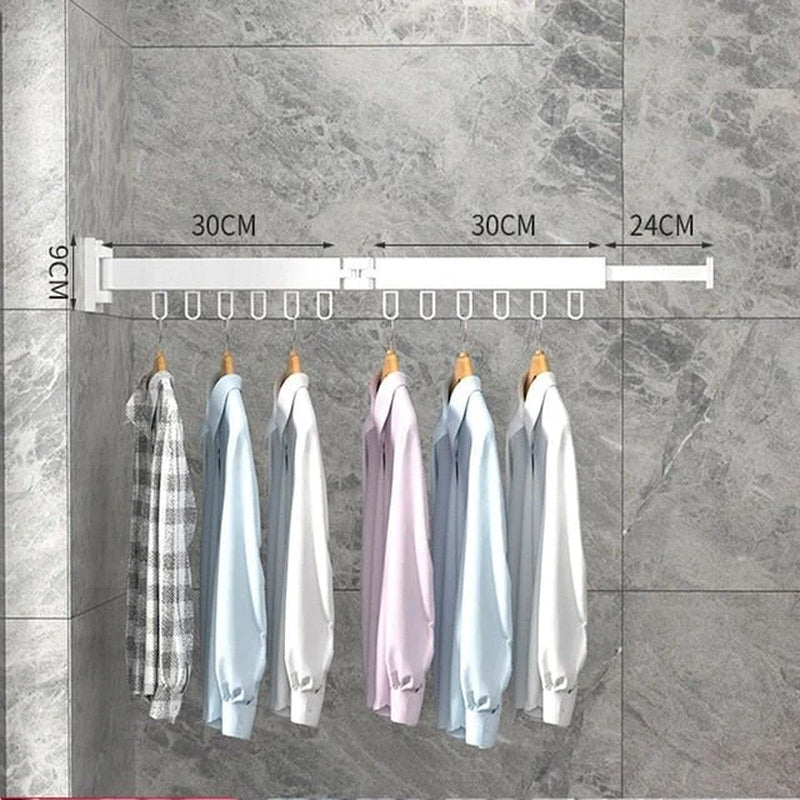 Retractable Wall-Mounted Drying Rack – Space-Saving Foldable Laundry Solution