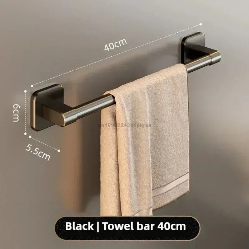 Towel Rack Door Hanger Shelf over Door Towel Bar Hanging Holder Stainless Steel Bathroom Kitchen Cabinet Shelf Bathroom Hardware