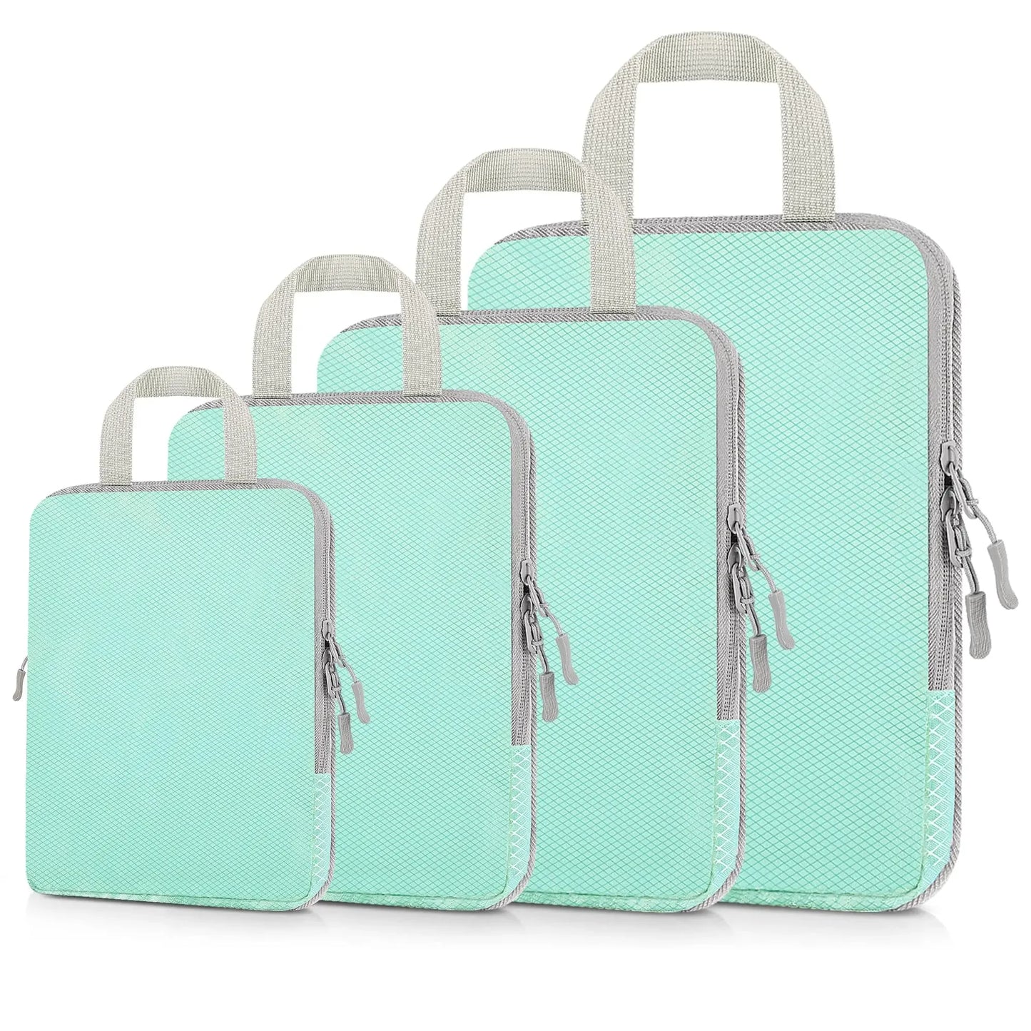 Compression Packing Cubes for Travel, Luggage Packing Organizer Bag Compressible Expandable Organizer Cubes for Carry on Travel