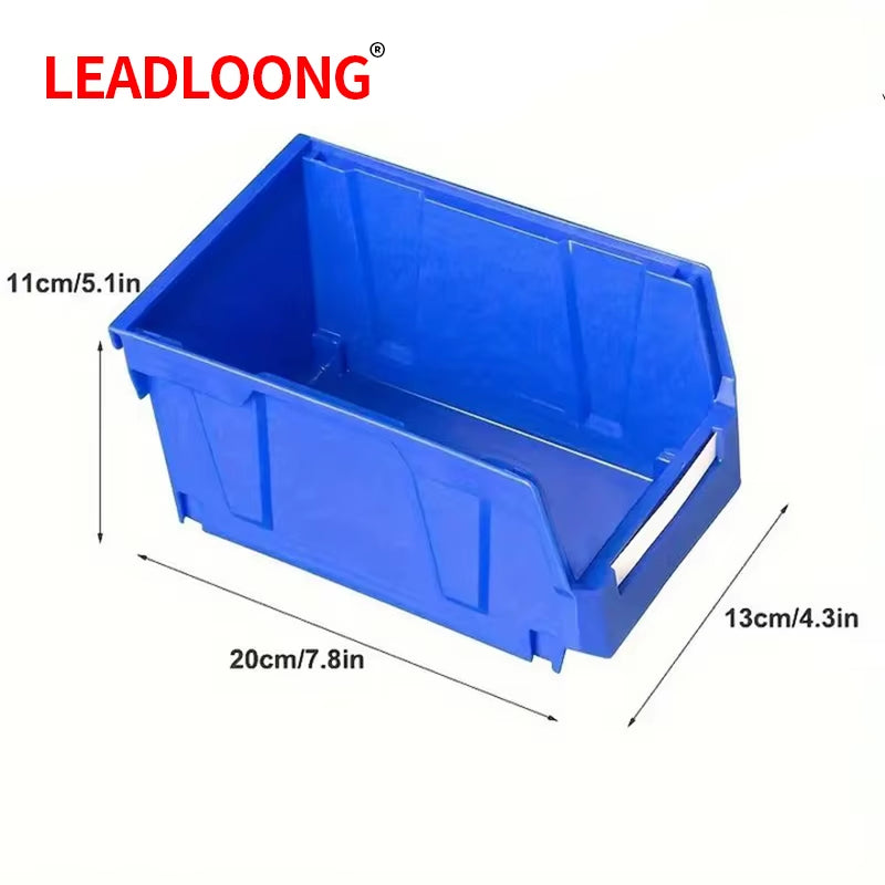 Plastic Stackable Storage Bins Screw Storage Boxes Stackable Bin Parts Storage Organizer Garage Storage Bins (9Pcs)