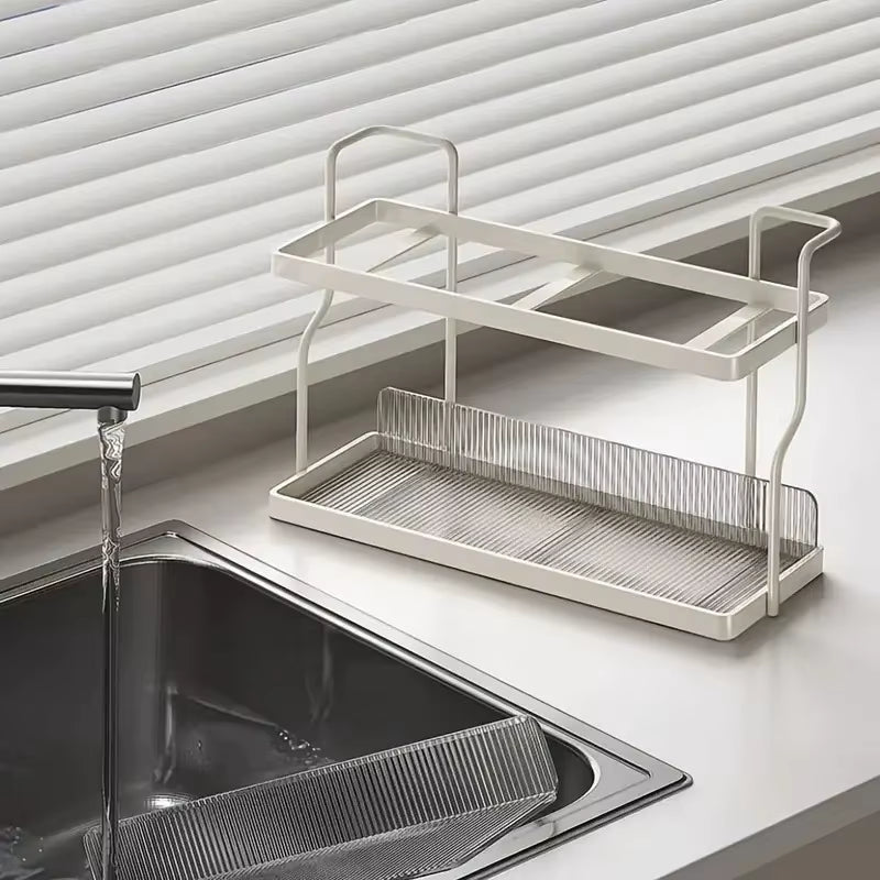 Acrylic Kitchen Spice Rack 2-Layer Countertop Organizer Versatile Storage Rack for Condiments and Herbs Home Kitchen Essentials