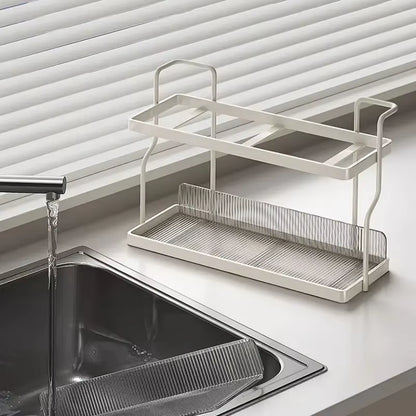 Acrylic Kitchen Spice Rack 2-Layer Countertop Organizer Versatile Storage Rack for Condiments and Herbs Home Kitchen Essentials