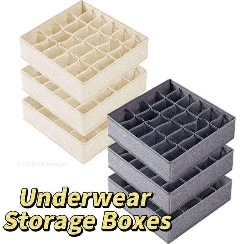 Underwear Organizers of Cabinets and Drawers Wardrobe Clothes Bra Organizer for Underwear Socks Pants Home Foldable Storage Box
