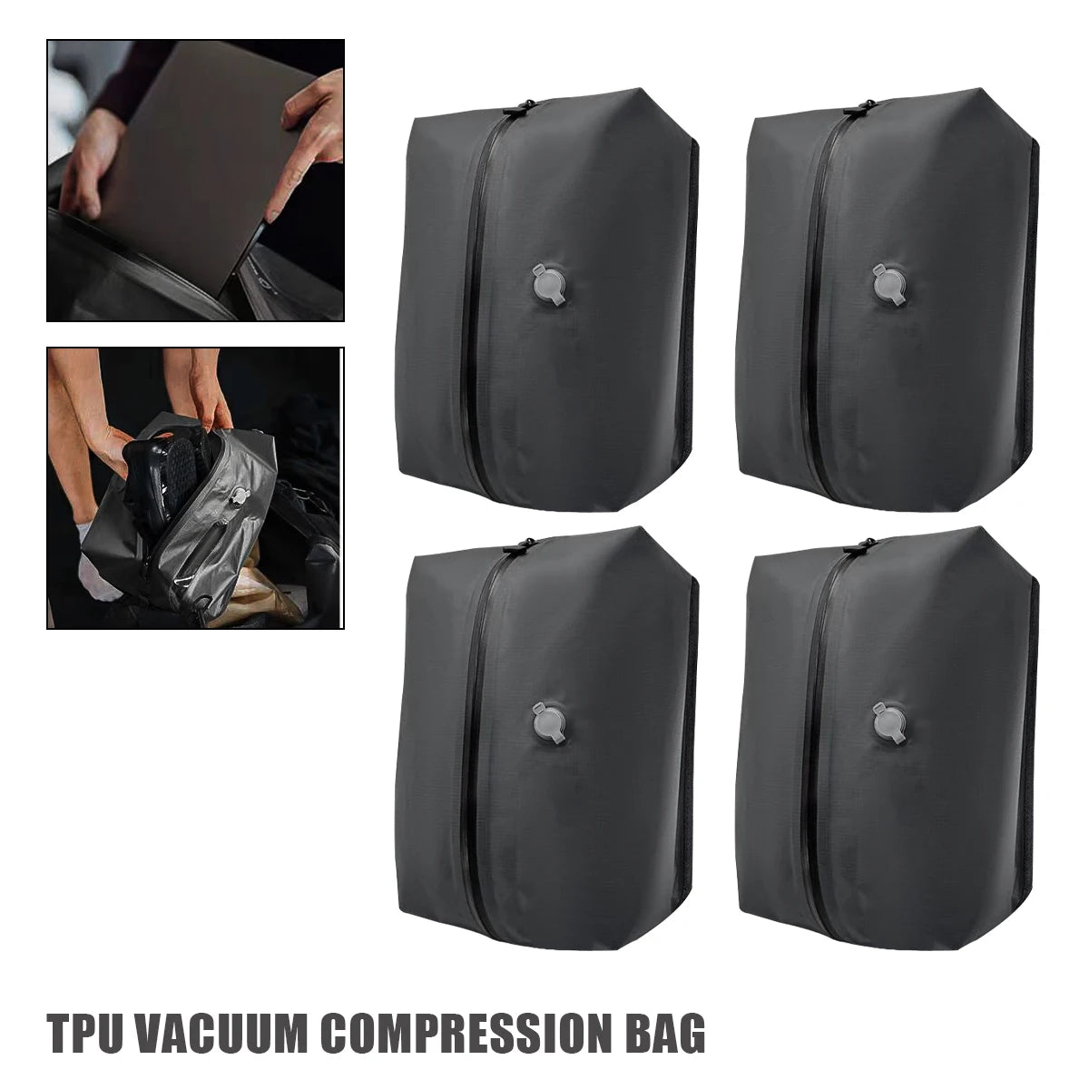 Reusable Vacuum Compression Bag Travel Luggage Vacuum Storage Bag for Suitcases and Backpack Space Saver Vacuum Bags Waterproof