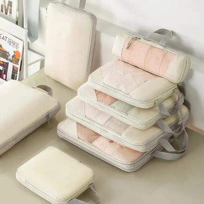 Travel Storage Bag Compressible Packing Cubes Carry on Travel Suitcase Luggage Organizer Foldable Waterproof Handbagtravel Bag