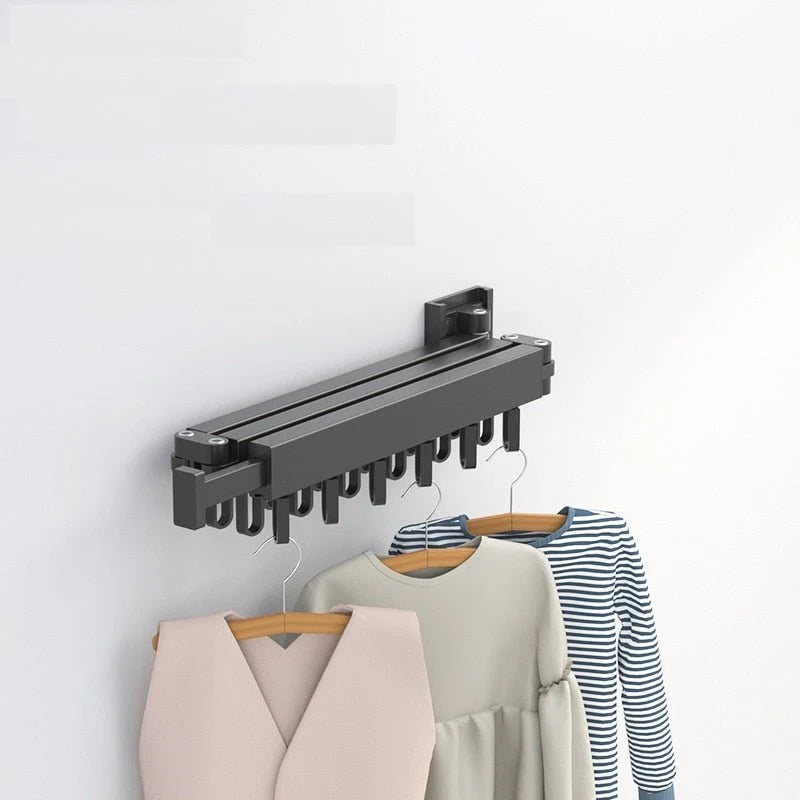 Retractable Wall-Mounted Drying Rack – Space-Saving Foldable Laundry Solution