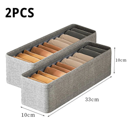 Drawer Style Underwear Socks Storage Box Folding Washable Storage Basket Wardrobe Closet Organizer Box for Socks Underwear Tie