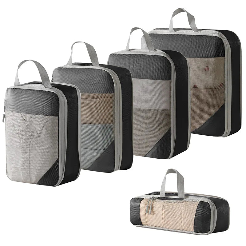 3/5 Pcs Set Travel Bag Organizer Clothes Luggage Travel Organizer Blanket Shoes Organizers Bag Suitcase Pouch Packing Cubes