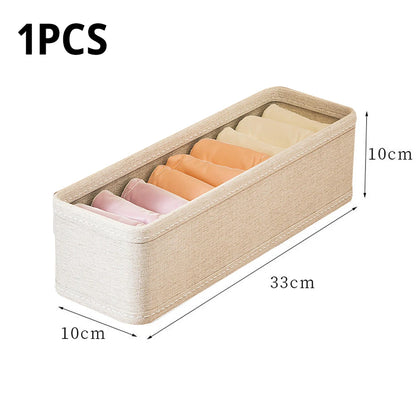 Drawer Style Underwear Socks Storage Box Folding Washable Storage Basket Wardrobe Closet Organizer Box for Socks Underwear Tie