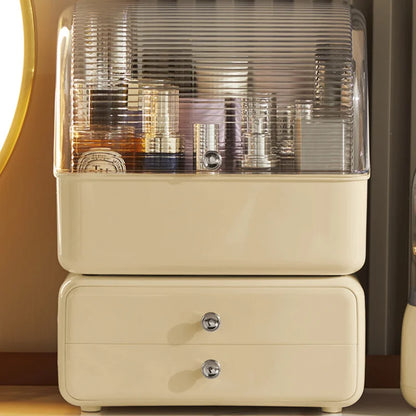 1PCS Cosmetics Storage Box Makeup Organizer Large Capacity Dust-Proof Jewelry Storage Drawer for Cotton Pads Swabs Bathroom Box