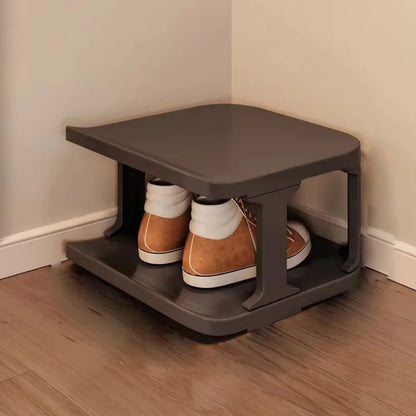 Removable Vertical Shoe Rack 2-8 Layers Saving Space Layered Shoe Cabinets Anti-Drop Stackable Shoes Storage Organizer Doorway
