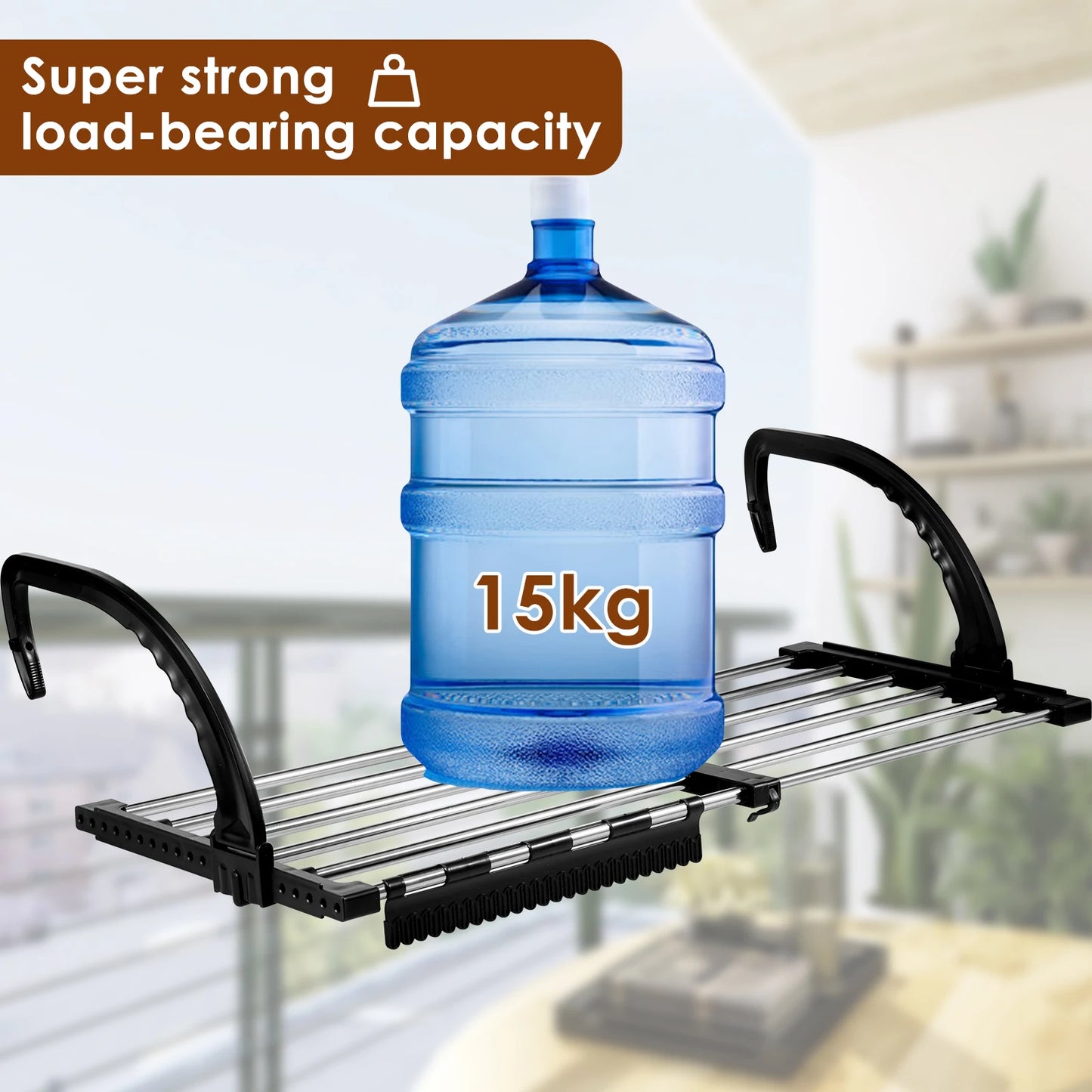Extendable Radiator Drying Rack Stainless Steel Foldable Balcony Drying Clothes Airer Shoe Rack Window Towel Storage Portable