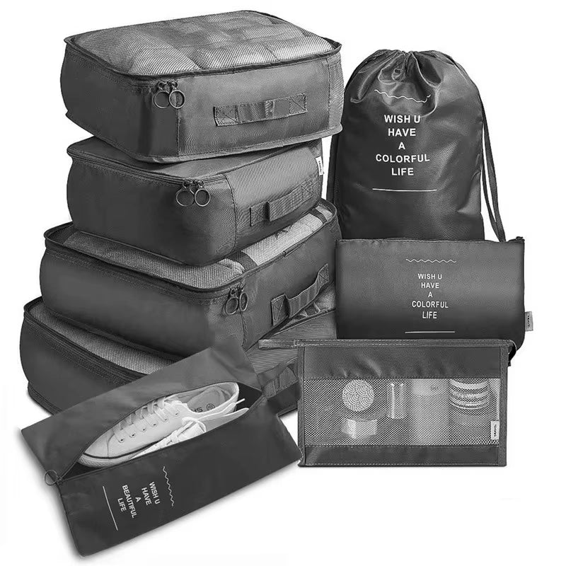 6/8Pcs Set Travel Bag Organizer Clothes Luggage Travel Organizer Blanket Shoes Organizers Bag Suitcase Pouch Packing Cubes