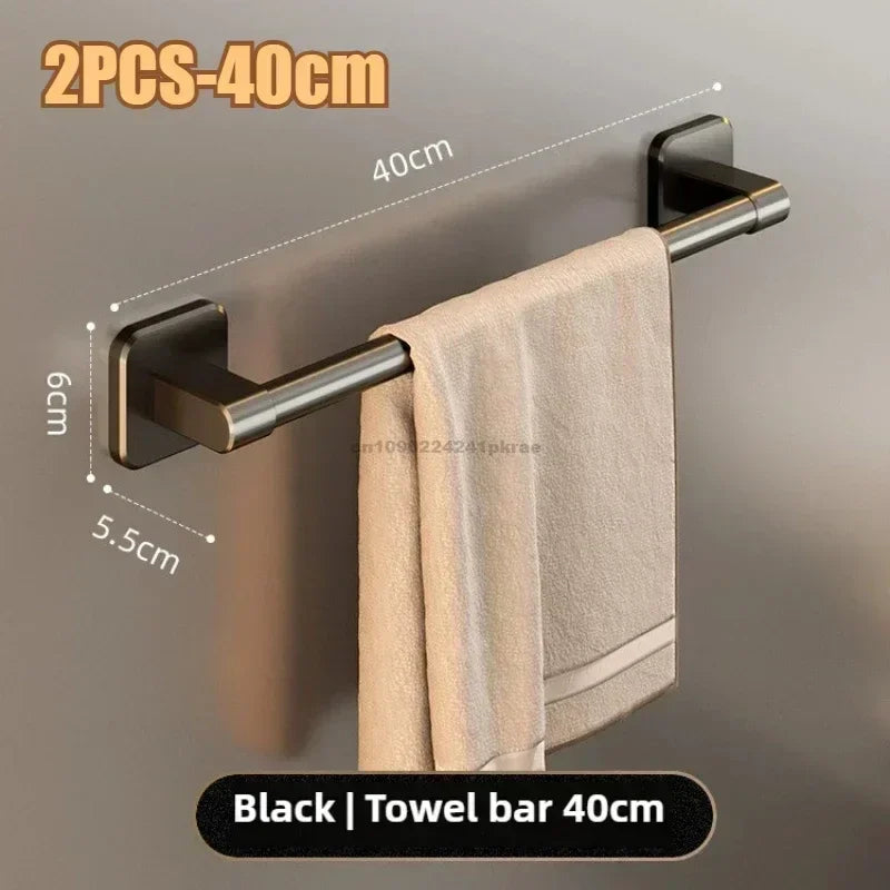 Towel Rack Door Hanger Shelf over Door Towel Bar Hanging Holder Stainless Steel Bathroom Kitchen Cabinet Shelf Bathroom Hardware