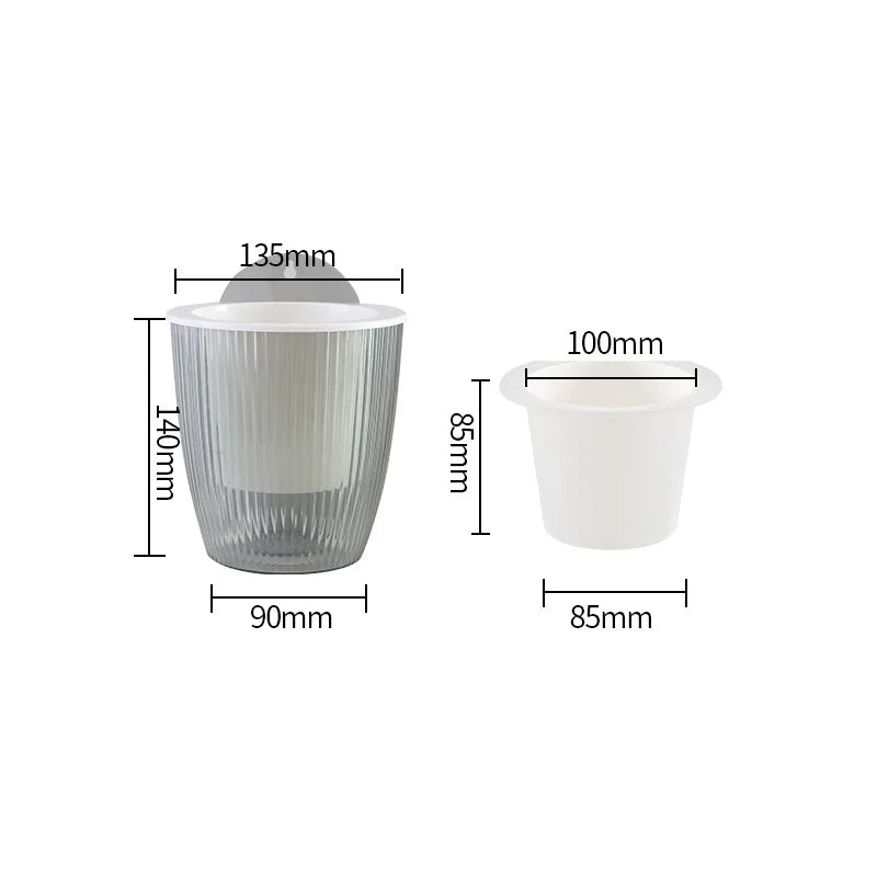 Wall Mounted Plastic Potted Plant Flowerpot Creative Wall Hanging Planter Self Watering Planter Pots Home Wall Decoration