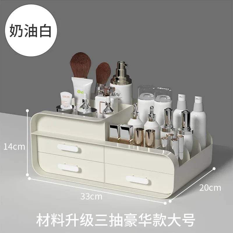 Desktop Makeup Organizer Cosmetic Storage Box Jewelry Nail Polish Drawer Organizer Container Lipstick Sorting Sundries Cases