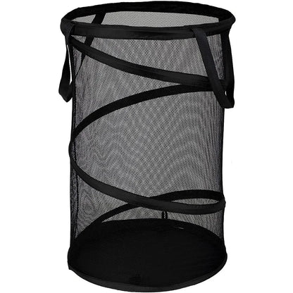 Mesh Popup Laundry Hamper Collapsible Laundry Basket Extra Large Capacity Foldable Clothing Storage Basket with Handles