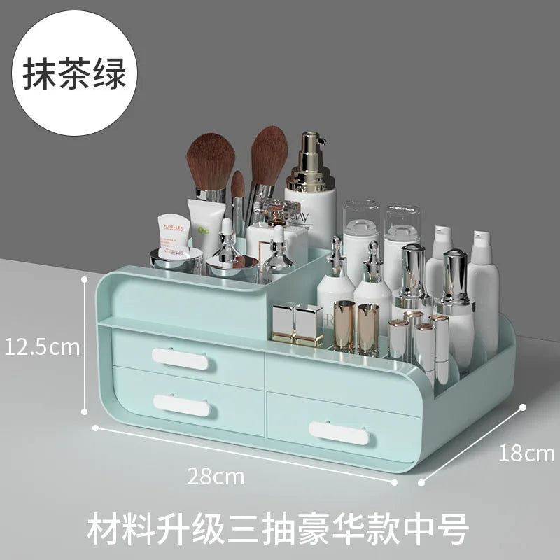 Desktop Makeup Organizer Cosmetic Storage Box Jewelry Nail Polish Drawer Organizer Container Lipstick Sorting Sundries Cases